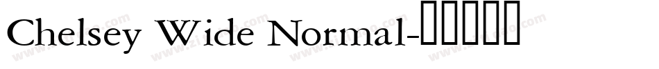 Chelsey Wide Normal字体转换